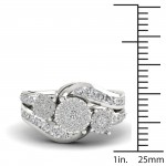 White Gold 1ct TDW Two-Stone Diamond Ring - Handcrafted By Name My Rings™