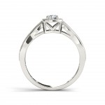 White Gold 2/5ct TDW Diamond Engagement Ring - Handcrafted By Name My Rings™