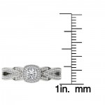 White Gold 2/5ct TDW Diamond Engagement Ring - Handcrafted By Name My Rings™