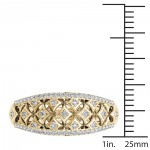 Gold 1/5ct TDW Diamond Fashion Ring - Handcrafted By Name My Rings™