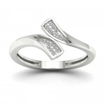 1/20ct TDW Diamond Double Fashion Ring - Handcrafted By Name My Rings™