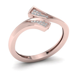 1/20ct TDW Diamond Double Fashion Ring - Handcrafted By Name My Rings™