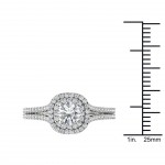 Gold 1 1/10ct TDW Diamond Engagement Ring - Handcrafted By Name My Rings™