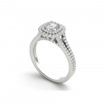 Gold 1 1/3ct TDW Diamond Engagement Ring - Handcrafted By Name My Rings™