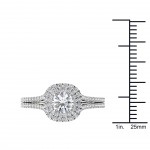Gold 1 1/3ct TDW Diamond Engagement Ring - Handcrafted By Name My Rings™