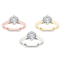 Gold 1ct TDW Diamond Exquisite Engagement Ring - Handcrafted By Name My Rings™