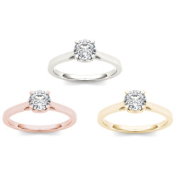 Gold 1ct TDW Diamond Exquisite Engagement Ring - Handcrafted By Name My Rings™