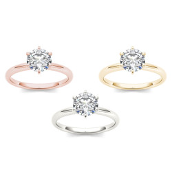 Gold 1ct TDW Diamond Impeccable Engagement Ring - Handcrafted By Name My Rings™