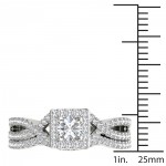 Gold 1ct TDW Princess Diamond Ring - Handcrafted By Name My Rings™