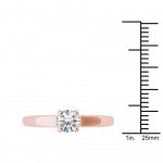 Gold 7/8ct TDW Diamond Classic Engagement Ring - Handcrafted By Name My Rings™