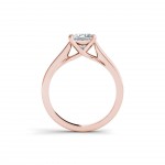 Rose Gold 1 1/4ct TDW Diamond Princess-cut Solitaire Ring - Handcrafted By Name My Rings™