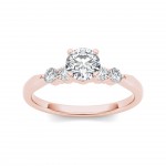 Rose Gold 1/2ct TDW Princess-cut Diamond Classic Engagement Ring - Handcrafted By Name My Rings™