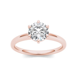 Rose Gold 1ct TDW Diamond Classic Engagement Ring - Handcrafted By Name My Rings™