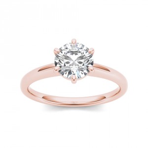 Rose Gold 1ct TDW Diamond Classic Engagement Ring - Handcrafted By Name My Rings™