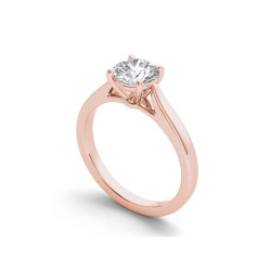 Rose Gold 1ct TDW Diamond Classic Engagement Ring - Handcrafted By Name My Rings™