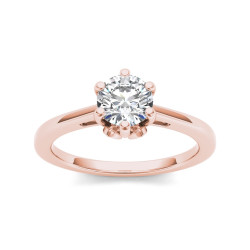 Rose Gold 1ct TDW Diamond Classic Engagement Ring - Handcrafted By Name My Rings™