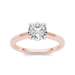 Rose Gold 1ct TDW Diamond Classic Engagement Ring - Handcrafted By Name My Rings™