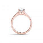 Rose Gold 1ct TDW Diamond Comely Engagement Ring - Handcrafted By Name My Rings™