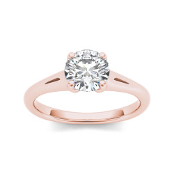 Rose Gold 1ct TDW Diamond Comely Engagement Ring - Handcrafted By Name My Rings™