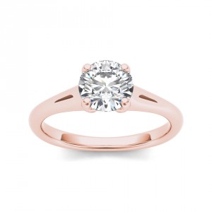 Rose Gold 1ct TDW Diamond Comely Engagement Ring - Handcrafted By Name My Rings™