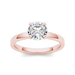 Rose Gold 1ct TDW Diamond Equanimous Engagement Ring - Handcrafted By Name My Rings™