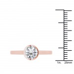 Rose Gold 1ct TDW Diamond Exquisite Engagement Ring - Handcrafted By Name My Rings™