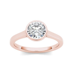 Rose Gold 1ct TDW Diamond Exquisite Engagement Ring - Handcrafted By Name My Rings™