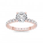 Rose Gold 2 1/2ct TDW Diamond Engagement Ring - Handcrafted By Name My Rings™