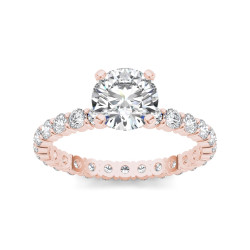 Rose Gold 2 1/2ct TDW Diamond Engagement Ring - Handcrafted By Name My Rings™