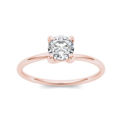 Rose Gold 3/4ct TDW Diamond Classic Engagement Ring - Handcrafted By Name My Rings™