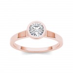 Rose Gold 3/4ct TDW Diamond Classic Engagement Ring - Handcrafted By Name My Rings™