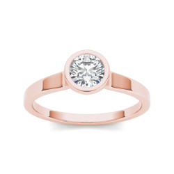 Rose Gold 3/4ct TDW Diamond Classic Engagement Ring - Handcrafted By Name My Rings™