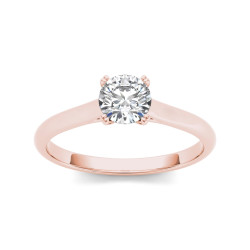 Rose Gold 3/4ct TDW Diamond Classic Engagement Ring - Handcrafted By Name My Rings™