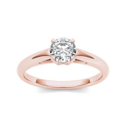 Rose Gold 7/8ct TDW Diamond Classic Engagement Ring - Handcrafted By Name My Rings™