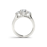 White Gold 1 1/2ct TDW Diamond Three-Stone Anniversary Ring - Handcrafted By Name My Rings™