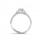 White Gold 1 1/2ct TDW Diamond Three-stone Anniversary Ring - Handcrafted By Name My Rings™