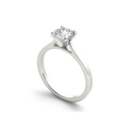 White Gold 1ct TDW Diamond Classic Engagement Ring - Handcrafted By Name My Rings™