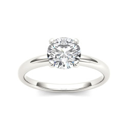 White Gold 1ct TDW Diamond Classic Engagement Ring - Handcrafted By Name My Rings™