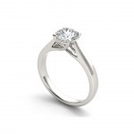 White Gold 1ct TDW Diamond Exquisite Engagement Ring - Handcrafted By Name My Rings™