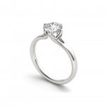 White Gold 1ct TDW Diamond Exquisite Engagement Ring - Handcrafted By Name My Rings™
