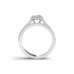 White Gold 1ct TDW Diamond Princess-cut Engagement Ring - Handcrafted By Name My Rings™