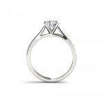 White Gold 1ct TDW Diamond Solitaire Engagement Ring - Handcrafted By Name My Rings™