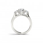 White Gold 2ct TDW Diamond Three-Stone Anniversary Ring - Handcrafted By Name My Rings™