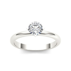 White Gold 3/4ct TDW Diamond Classic Engagement Ring - Handcrafted By Name My Rings™