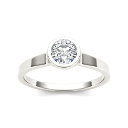 White Gold 3/4ct TDW Diamond Classic Engagement Ring - Handcrafted By Name My Rings™