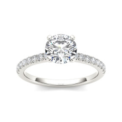 White Gold 3/4ct TDW Diamond Engagement Ring - Handcrafted By Name My Rings™