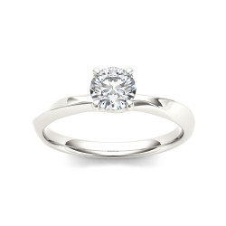 White Gold 3/4ct TDW Diamond Exquisite Engagement Ring - Handcrafted By Name My Rings™
