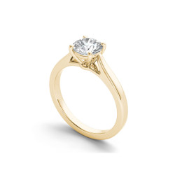 Gold 1ct TDW Diamond Classic Engagement Ring - Handcrafted By Name My Rings™