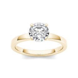 Gold 1ct TDW Diamond Classic Engagement Ring - Handcrafted By Name My Rings™