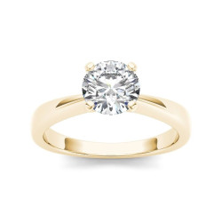 Gold 1ct TDW Diamond Classic Engagement Ring - Handcrafted By Name My Rings™